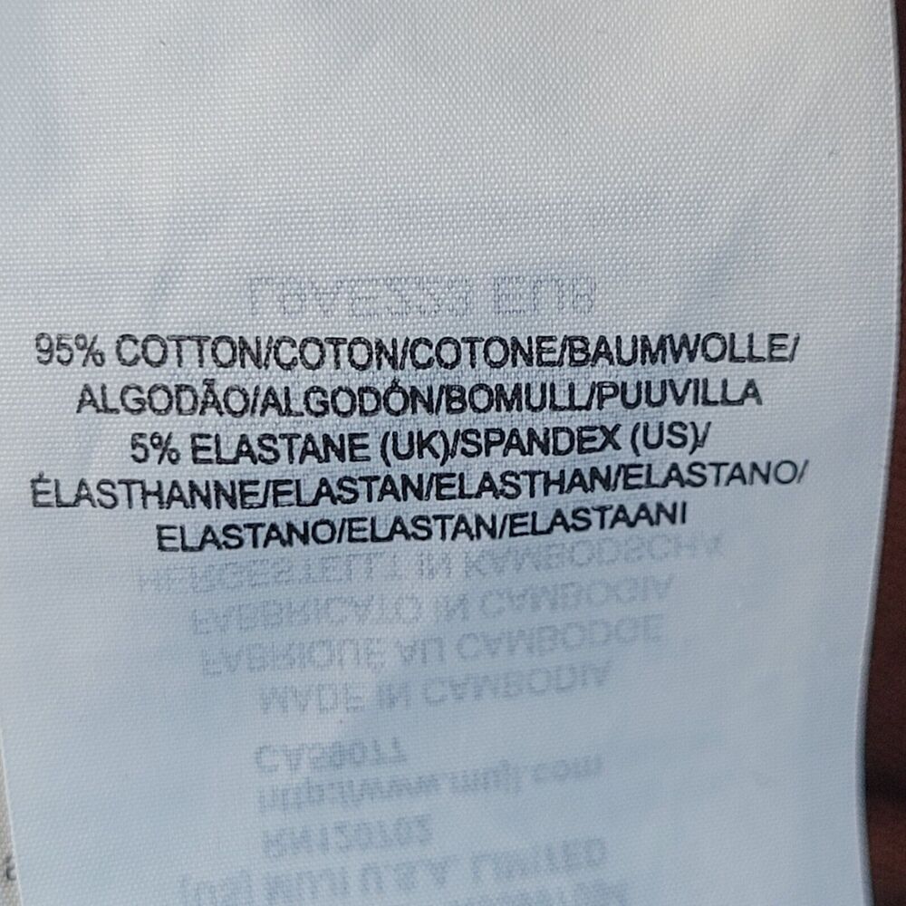 MUJI Brown Asymmetrical Pleat Midi Skirt Size S Cotton Pockets Chore Pocket Zip - Picture 8 of 9